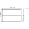 Кнопка смыва WASSERKRAFT MB04