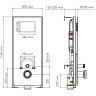 Система инсталляции для унитазов WASSERKRAFT ABENS 20TLT.010.ME.WH.CH02