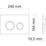 Система инсталляции для унитазов WASSERKRAFT DILL 61TLT.010.ME.MG01